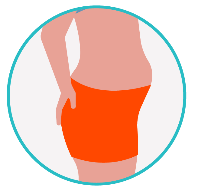 Pessoa com inchaço abdominal, possível sintoma de problemas digestivos ou retenção de líquidos. Ilustração de uma pessoa com abdômen visivelmente inchado, representando inchaço abdominal ou distensão.