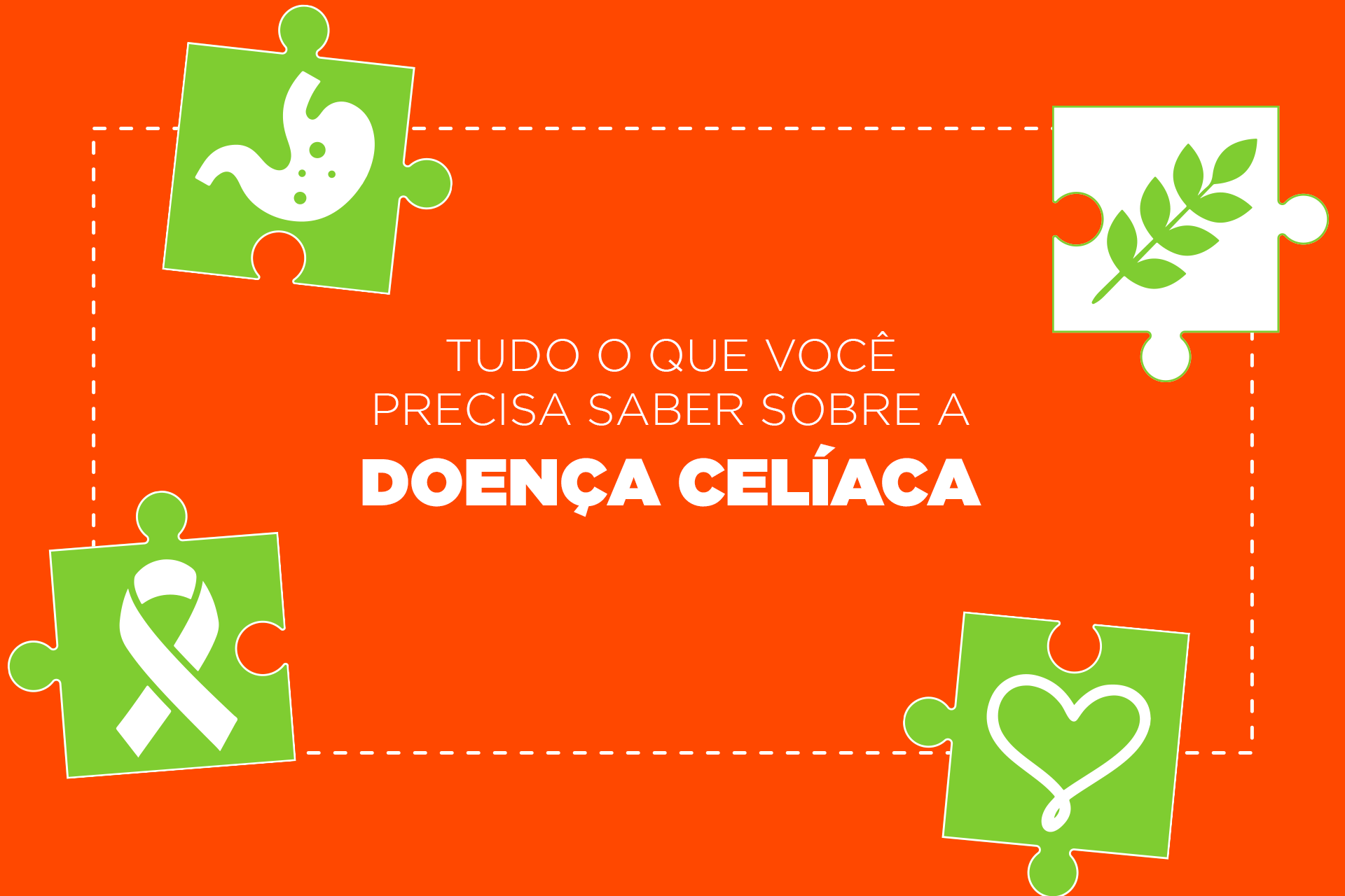 Banner informativo com fundo laranja e peças de quebra-cabeça, destacando o texto 