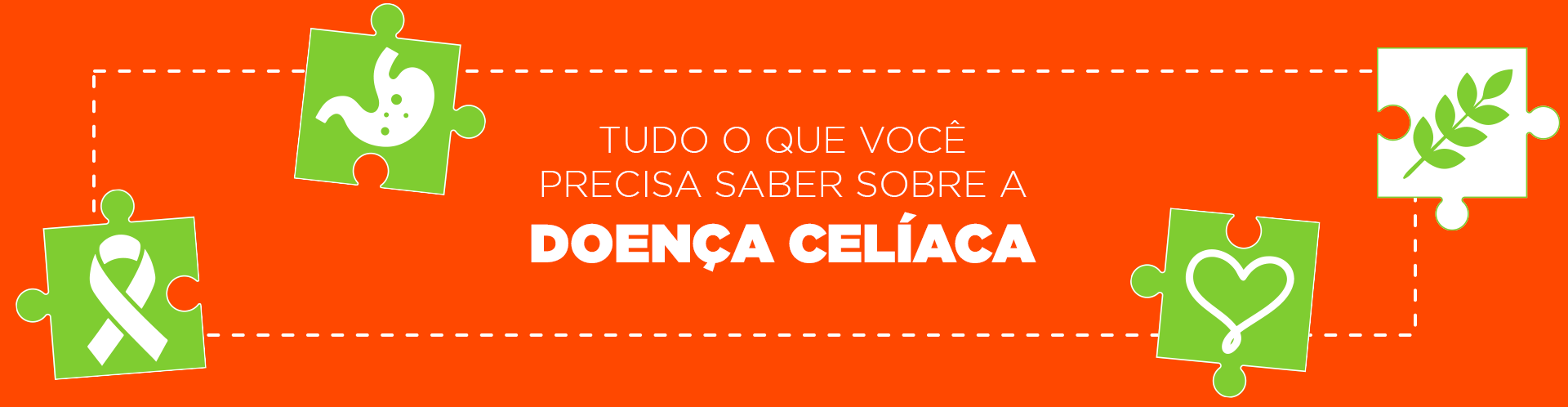 Banner informativo com fundo laranja e peças de quebra-cabeça, destacando o texto 